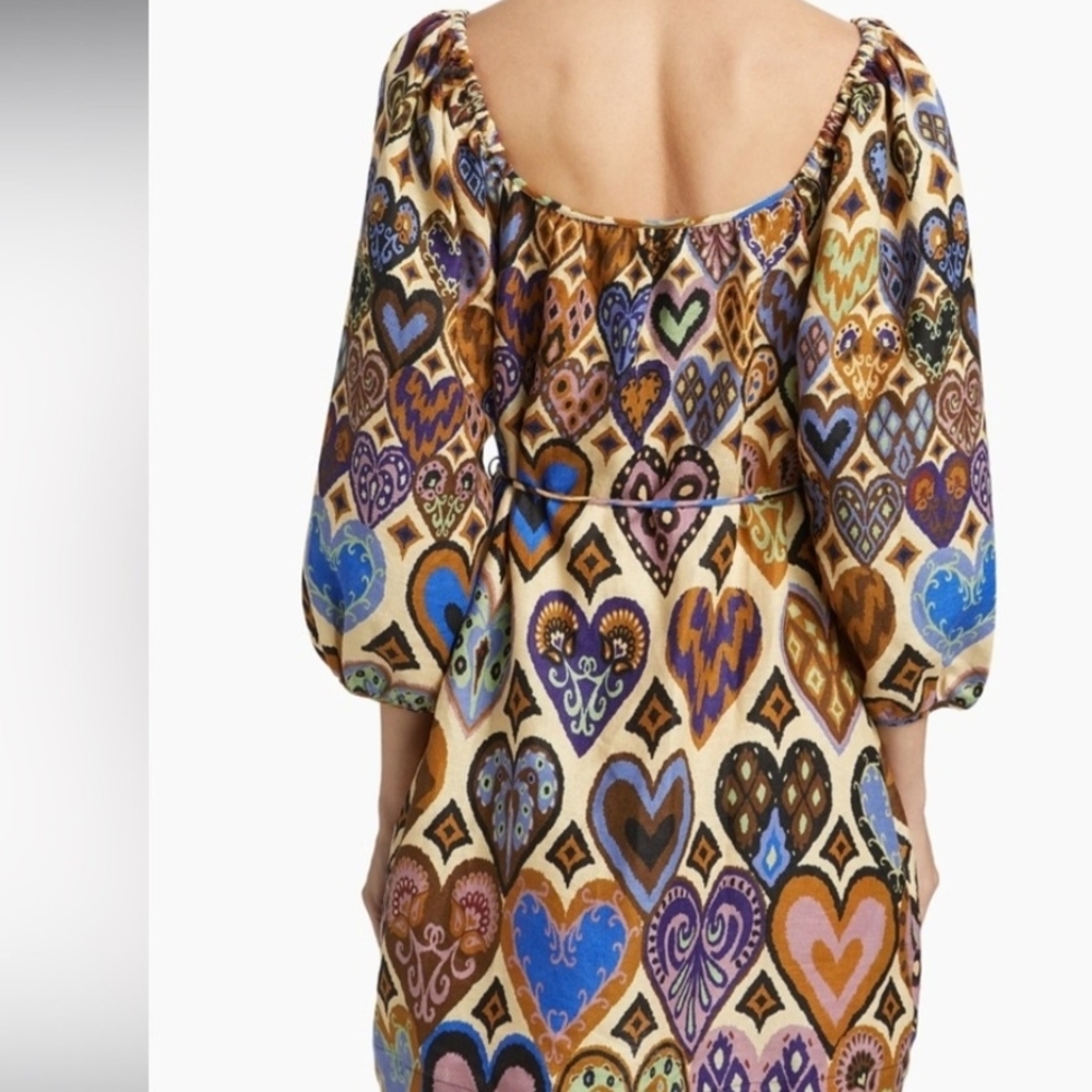 FARM Rio Heart Pattern Mini Dress - Multicolor - Picture 2 of 2